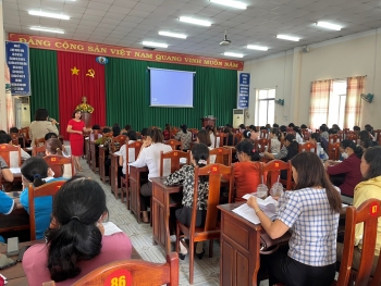 Hội LHPN huyện Chơn Thành mở lớp bồi dưỡng lý  luận chính trị,  chuyên môn nghiệp vụ cho cán bộ cơ sở